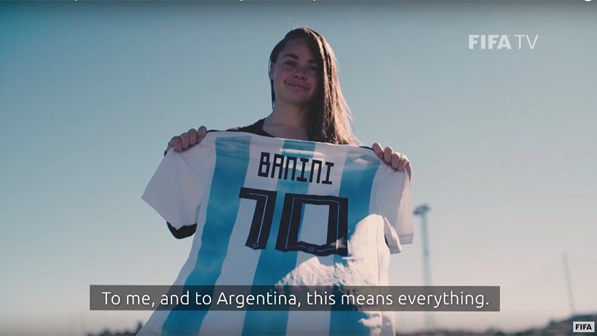 Mundial Femenino Francia 2019: el spot de Estefanía Banini para la FIFA