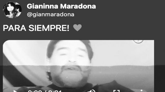 A un mes de la muerte de Diego Maradona su hija Gianinna subió un emotivo recuerdo