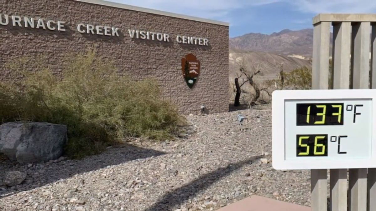 El valle de la muerte, en California. El lugar más caluroso de la Tierra. (Foto: Captura de TV)