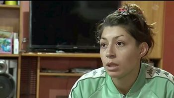 Rocío, la novia del delincuente muerto.