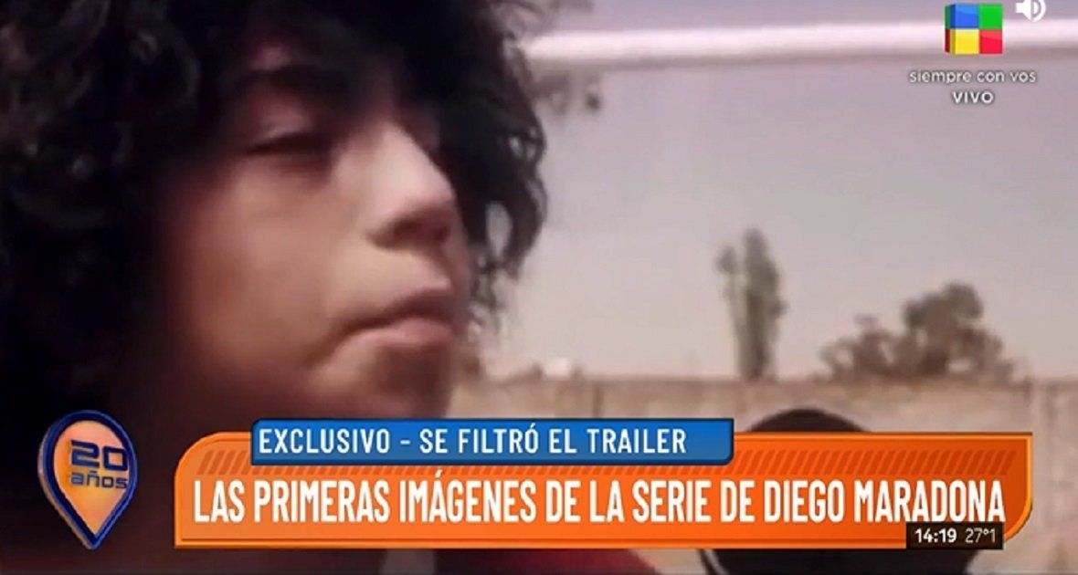 Se conocen las primeras imágenes de la serie de Diego Maradona