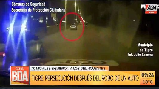 Tigre: robo y persecución de película de 10 patrulleros