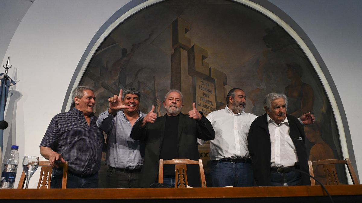 Lula y Pepe Mujica se reunieron con la CGT: Juntos somos fuertes y separados