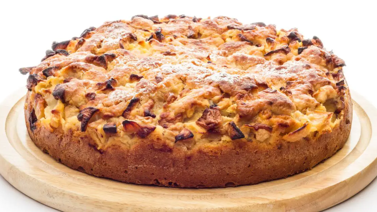 Bizcochuelo de manzana tipo tarta: fácil de hacer y se ve maravilloso