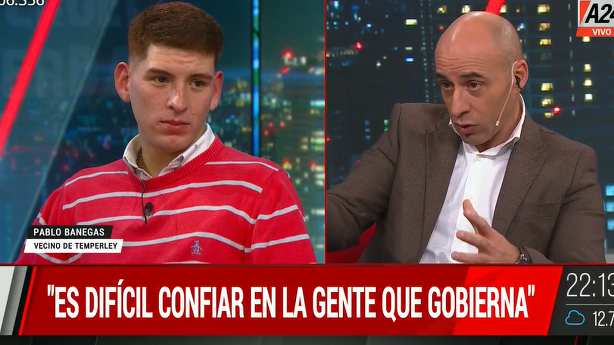 Pablo Benegas conmovió en la nota con Esteban Trebucq.&nbsp;