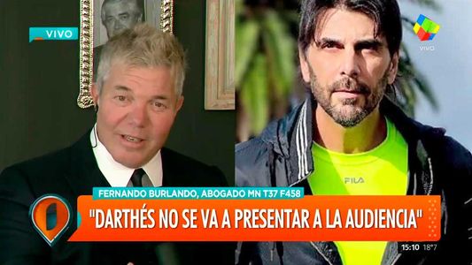 Burlando sobre Darthés: Está delicado, no puede someterse a ninguna situación de estrés