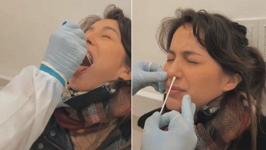 Flor Vigna grabó el momento en que se hacía el hisopado de coronavirus y reveló el resultado