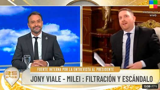 Se filtró supuesto chat de Jonatan Viale furioso con la producción de TN tras la polémica nota a Milei