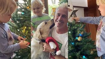 Mirko ayudó a Marley a armar el arbolito y contó cómo espera la Navidad: “A Papá Noel le voy a...”