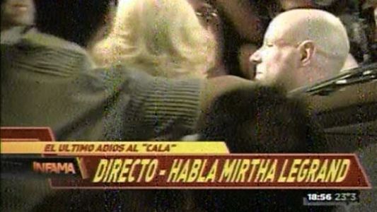 Escándalo con la llegada de Mirtha al velatorio de Calabró