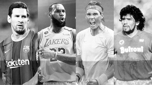 Messi, LeBron, Nadal y Maradona, talentos zurdos con una distribución en común: la lateralidad cruzada