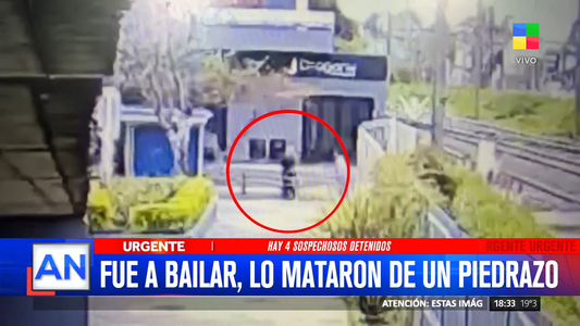 Se conoció el video del brutal piedrazo en la cabeza que terminó con la muerte del joven de 22 años en Ezeiza
