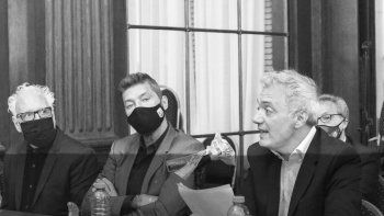Con la presencia de Tinelli, dirigentes de San Lorenzo explicaron en la Legislatura la rezonificación del predio de Boedo