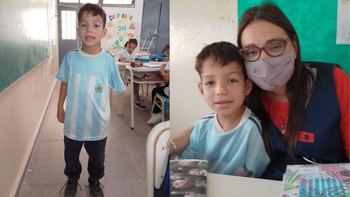 Su sueño es tener un bracito y la seño hace lo imposible por conseguir una prótesis