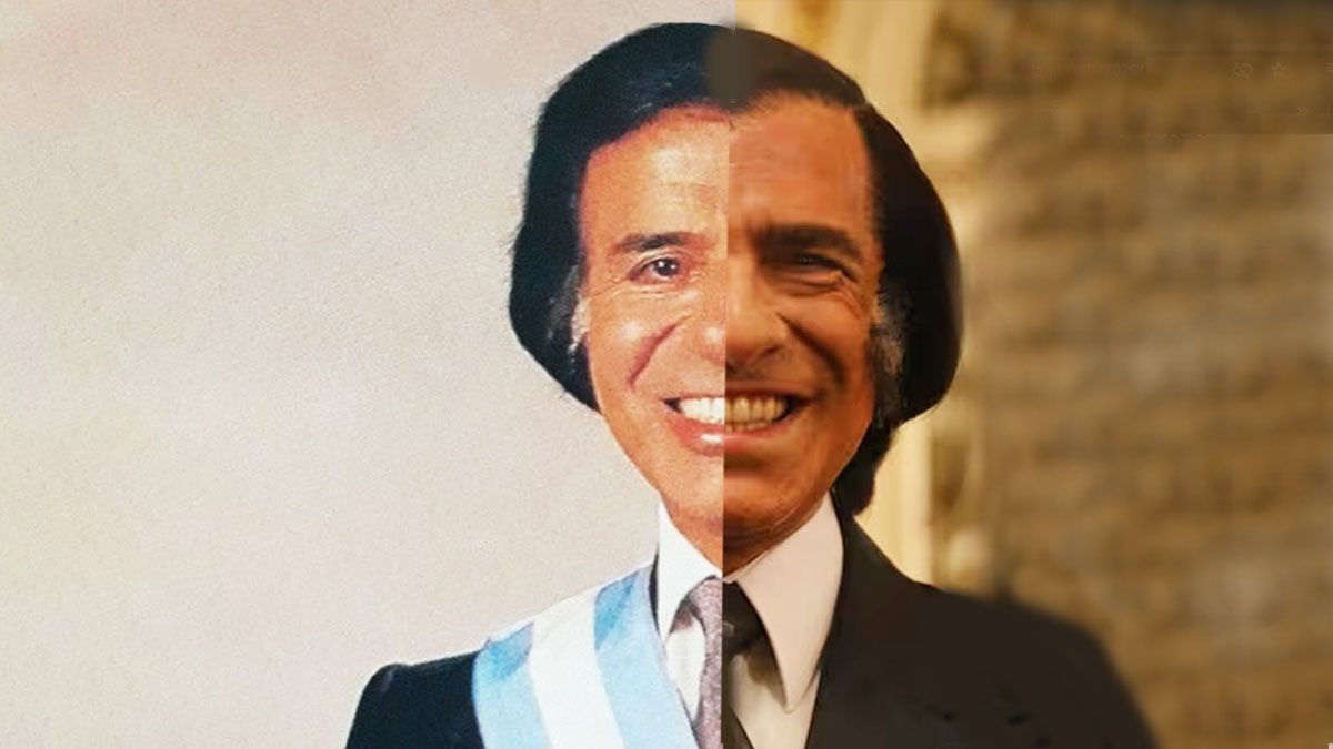 Realidad o ficción. La miniserie de 6 capítulos sobre Carlos Menem en el centro de la polémica. (foto: A24.com)