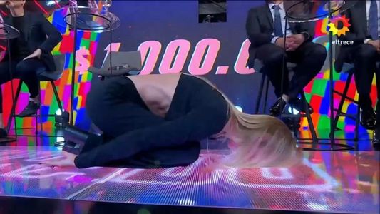 Los 8 escalones del millón: Nicole Neumann se tiró al piso y desconcertó a todos