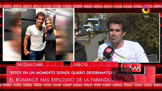 Nicolás Cabré sobre su romance con Laurita: Estoy tratando de mejorar como persona