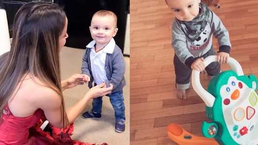 El hijo de Lourdes Sánchez y Chato Prada empezó a caminar: Es muy lanzado, quiere agarrar todo