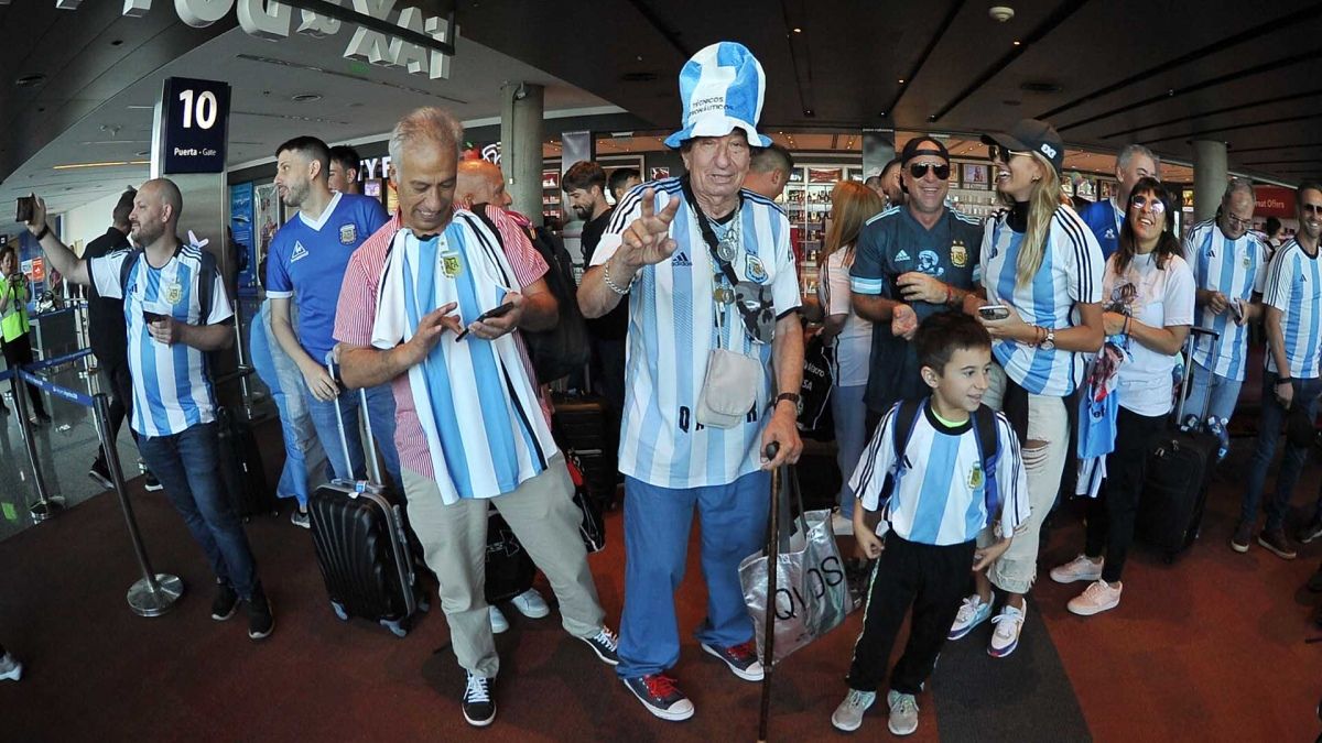 El hombre asistió a los 3 Mundiales que ganó Argentina. (Foto: Télam)&nbsp;