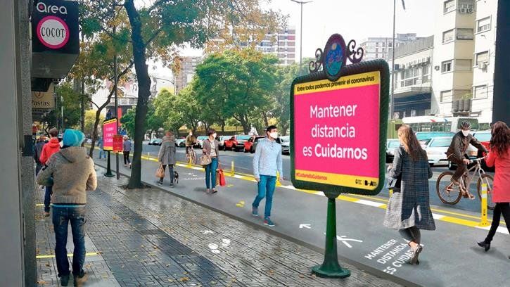 Cuáles son las 100 calles de la Ciudad que serán peatonales para mantener el distanciamiento social