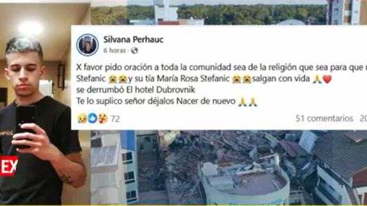 El desgarrador relato de la mamá de un joven atrapado en el derrumbe de Villa Gesell: No me dejan...