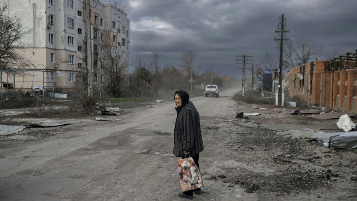 Jerson, ciudad devastada recuperada por las tropas de Ucrania (Foto: Gentileza Huffpost)