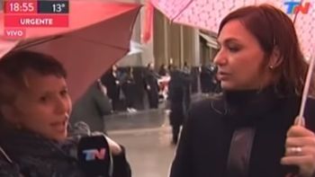 El peor móvil: Lorena Maciel de TN se cruzó en vivo con una manifestante de #NiUnaMenos