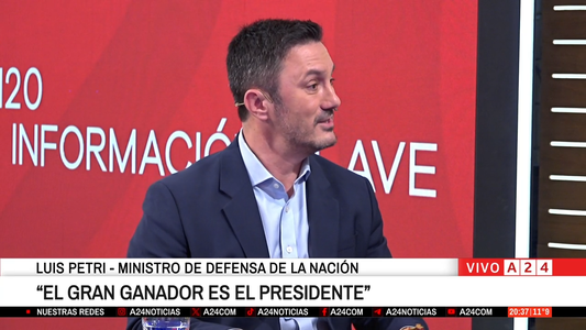 Luis Petri en A24: El gran ganador de esta elección se llama Javier Gerardo Milei