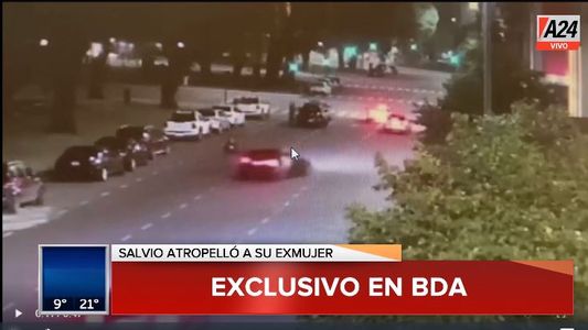Video: así Eduardo Toto Salvio atropelló a su exmujer