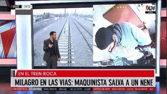 Milagro en las vías del Roca: motorman frenó y evitó atropellar a un nene