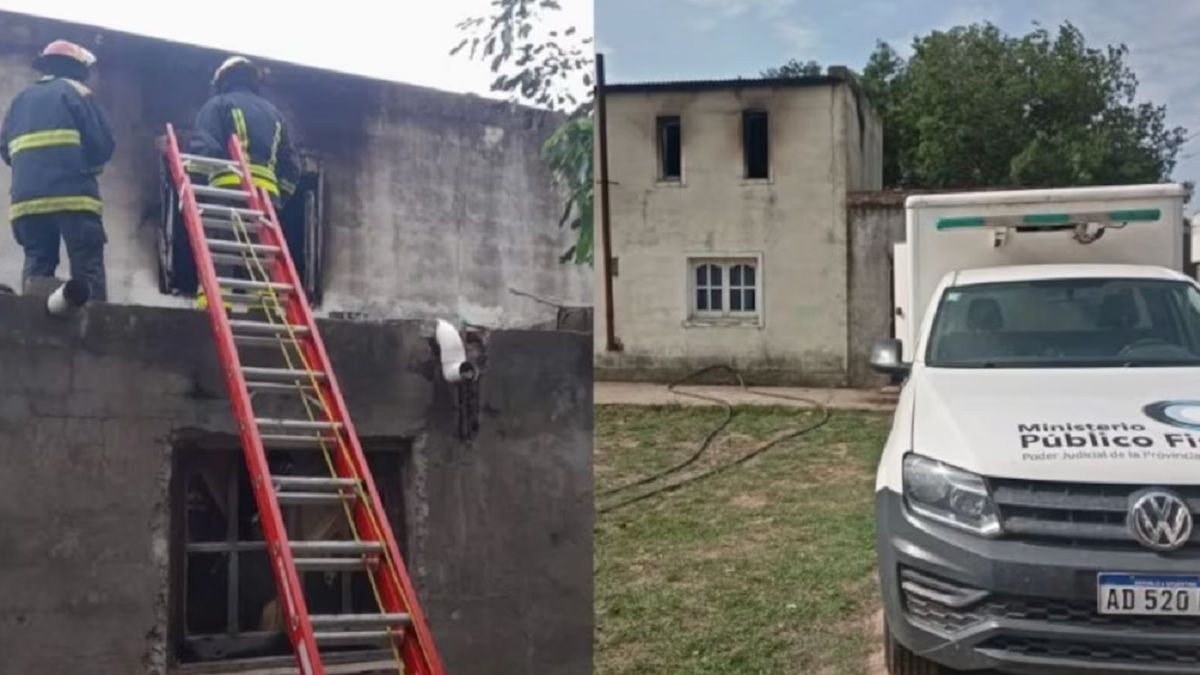 La vivienda incendiada donde fue hallaro el cuerpo de Aralí.