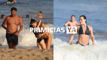 Las primeras vacaciones de Emilia Attias con su novio Guillermo Freire y su hija Gina en Uruguay
