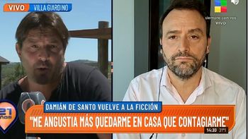 Damián de Santo y el coronavirus: Prefiero salir de mi casa y contagiarme a morirme de angustia