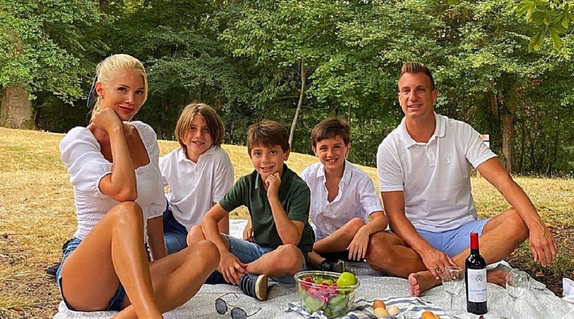 Maxi López se reencontró con sus hijos en Francia: el día de picnic que compartieron