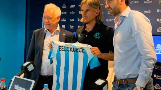 Beccacece fue presentado en Racing: La idea es continuar con la línea de este equipo, con tenencia y agresividad