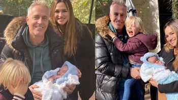 Mirko conoció a Vitto, el bebé de Belén Francese: las imágenes del tierno encuentro