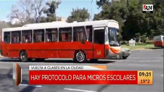 Vuelta a clases: así será el protocolo para los viajes en micros escolares