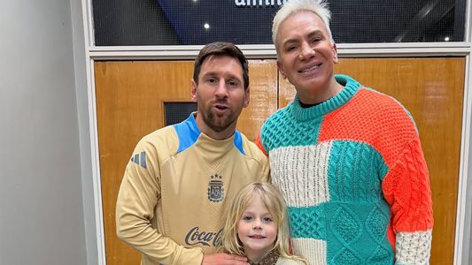 Flavio Mendoza le cumplió el sueño a su hijo de conocer a Lionel Messi: el video
