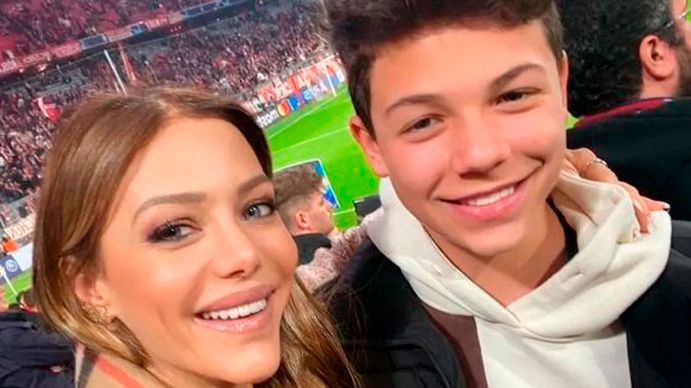 La sorprendente actitud de Evangelina Anderson en un partido de Bastian Demichelis