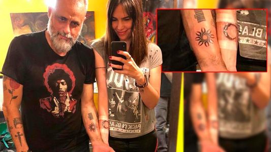 Qué significado tienen los tatuajes que se hicieron Jorge Rial y Romina Pereiro