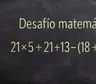 Desafío matemático: ¿en cuánto tiempo lográs resolver la cuenta?