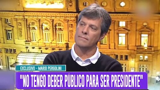 Mario Pergolini: Yo no me metería en política, no me agrada y no tengo ese deber público