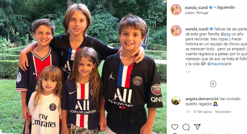 El consuelo de Wanda para Mauro Icardi tras la derrota en la final de la Champions League
