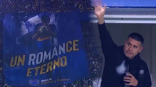 La emotiva ovación que recibió Riquelme en La Bombonera