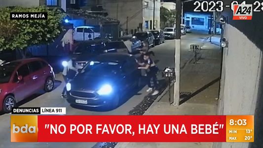 ¡Hay una bebé!: el desesperado grito de una mamá cuando cinco delincuentes intentaron robarle la camioneta