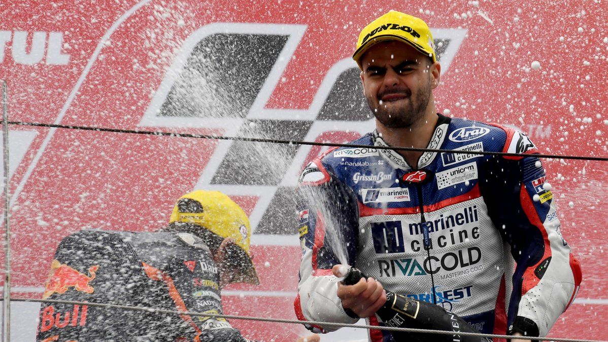El video del momento: repudiable actitud de un piloto de moto en el Gran Premio de San Marino