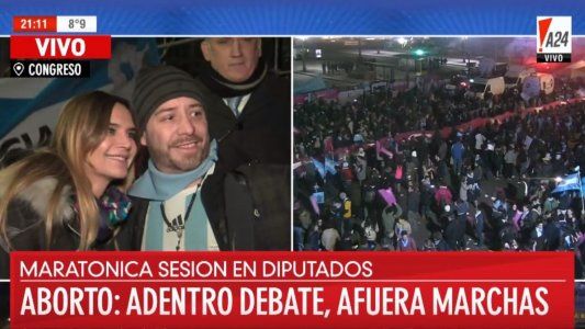 Granata estuvo en la plaza celeste: No podemos permitir que el Estado nos garantice una muerte gratuita y segura