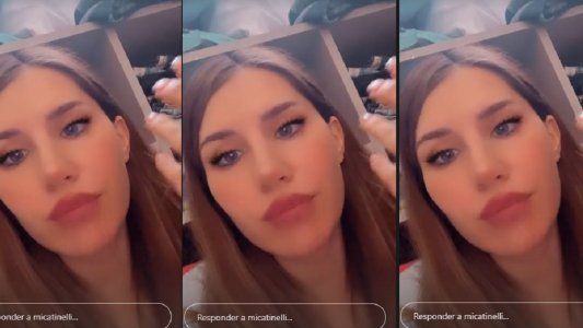 Micaela Tinelli se cansó de algunas críticas y respondió: Gente de mier.. tómenselas