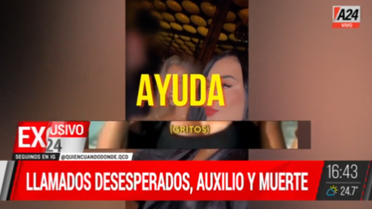Está poseída: los desesperados audios antes de la muerte de la mujer que cayó de un sexto piso en Retiro. (Captura)