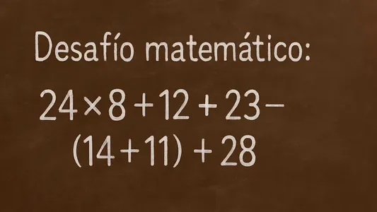 Desafío Matemático: ¿resolvés bien esta cuenta con paréntesis?
